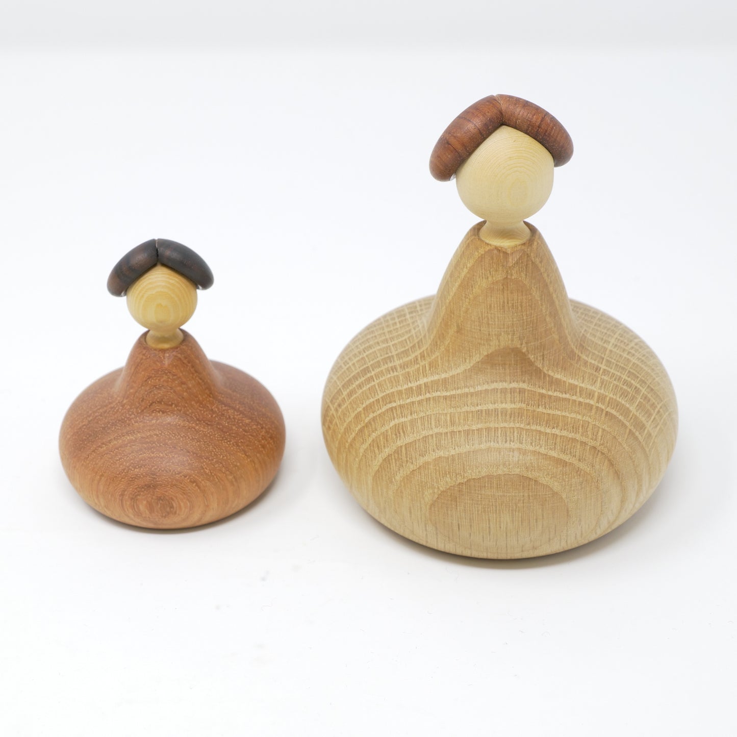 【ろくろ細工の三浦木地 ：雛人形】ひな一段セット 特大 ナラ（限定品）