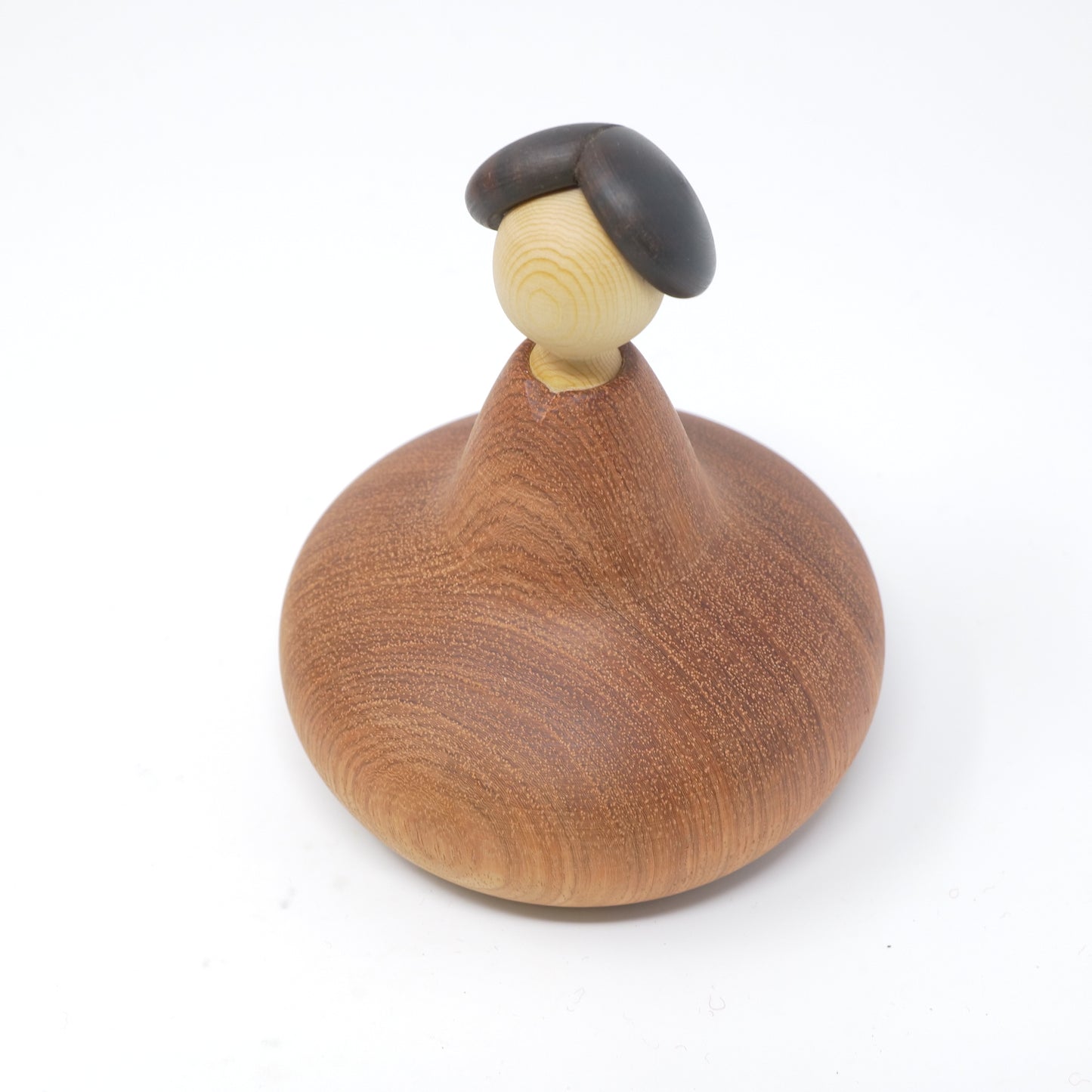 【ろくろ細工の三浦木地 ：雛人形】ひな一段セット 特大 カリン（限定品）
