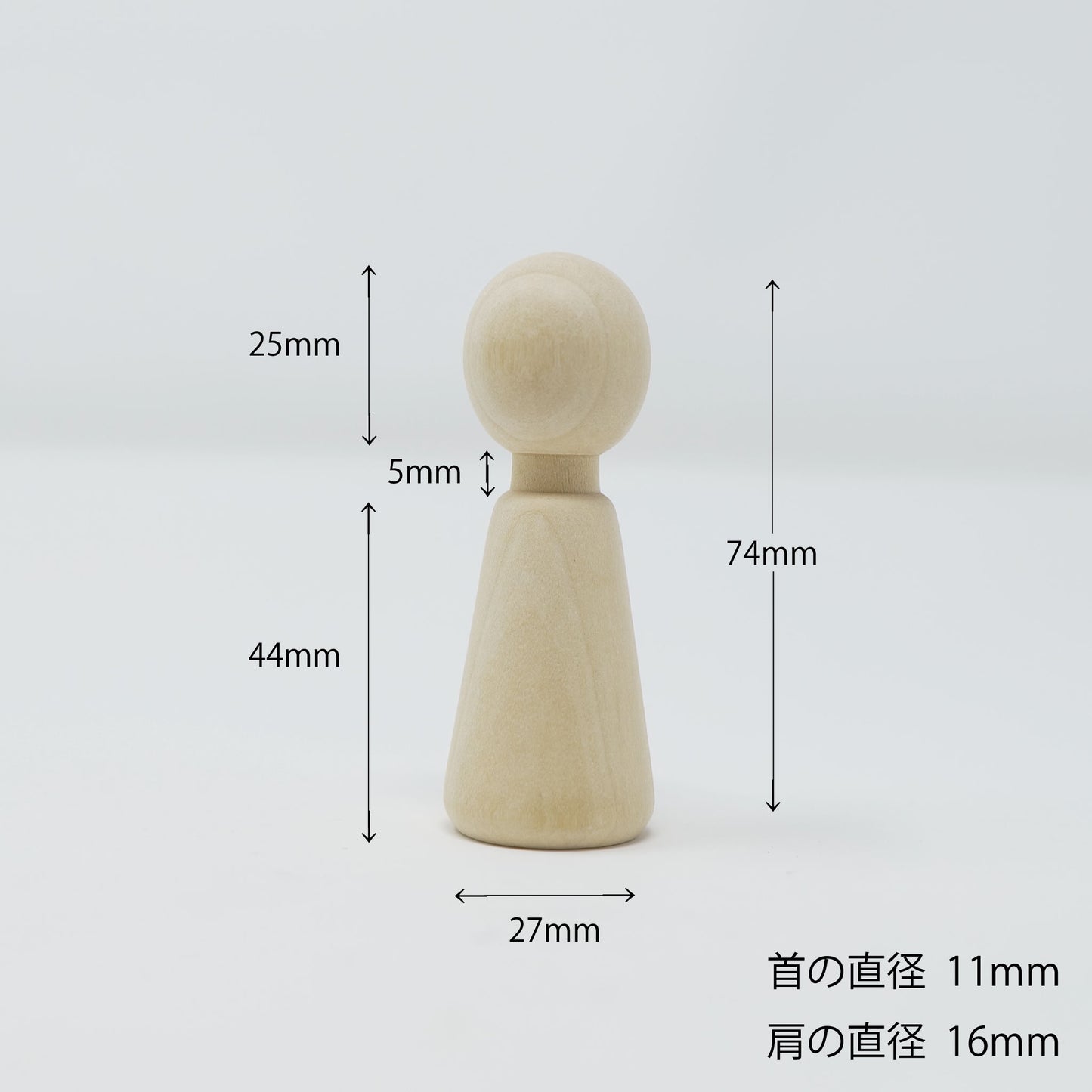 工作用指人形  首あり （１個）