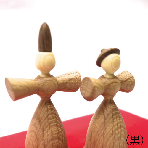 【ろくろ細工の三浦木地 ：雛人形】立ちひなセット
